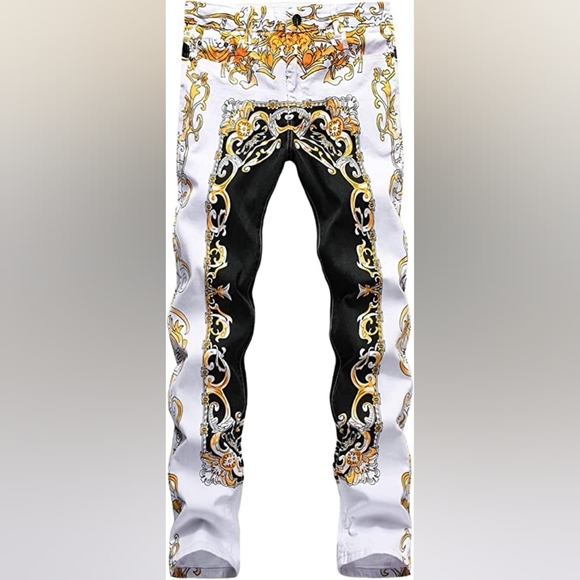 Other - New Mens Painted Designer Slim Fit Jeans Multiple Sizes